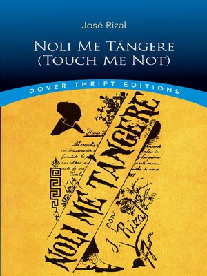 cover image of Noli Me Tángere (Touch Me Not)